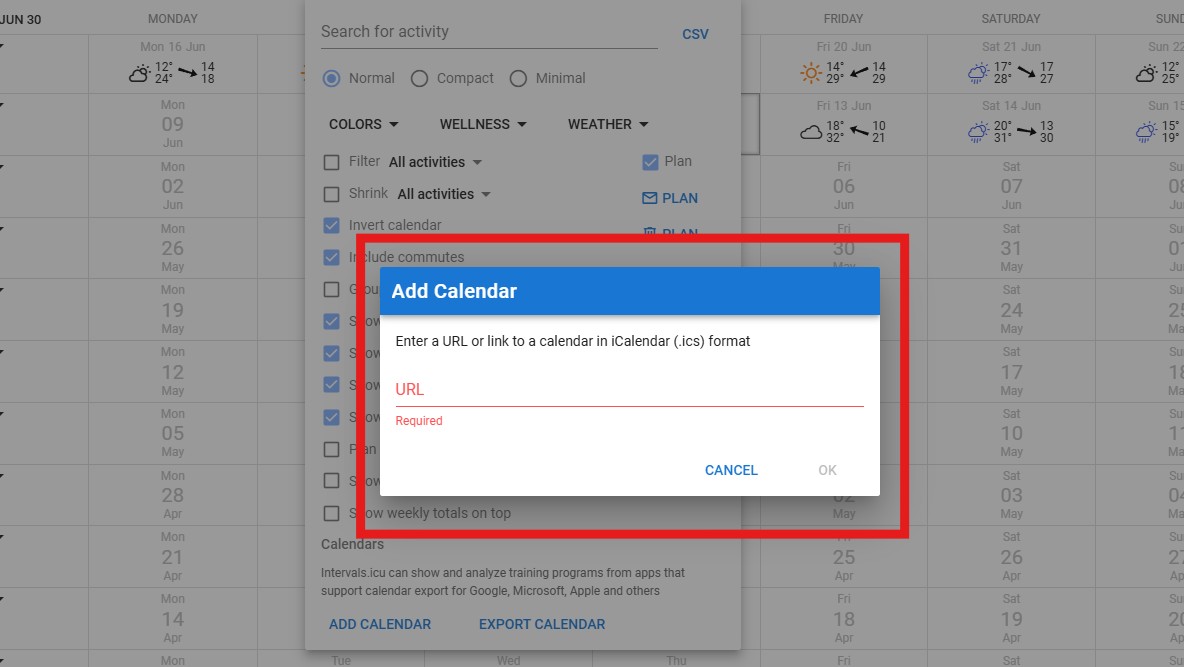 3. add calendar link
